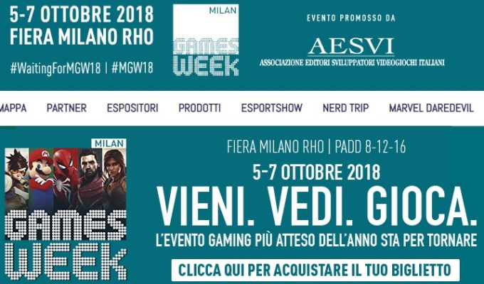 VIDEOGIOCHI IN REALTA’ VIRTUALE ALLA MILANO GAMES WEEK 2018 CON&nbsp;OPL